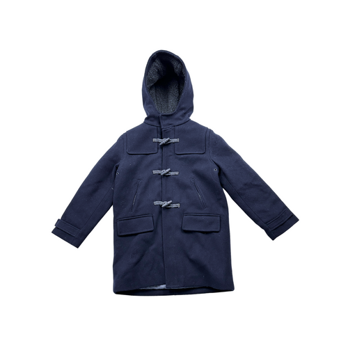 Bonpoint - Manteau Caban En Laine Bleu Marine - 8 Ans