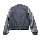 Bonpoint - Veste Bomber Noire En Laine Et Cuir - 14 Ans