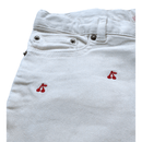 Bonpoint - Short Blanc Et Cerises Rouges - 12 Ans