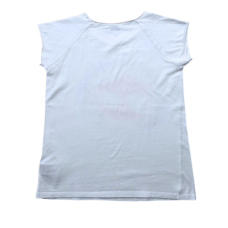 Bonpoint - T-Shirt Blanc Imprimé Cerise - 14 Ans