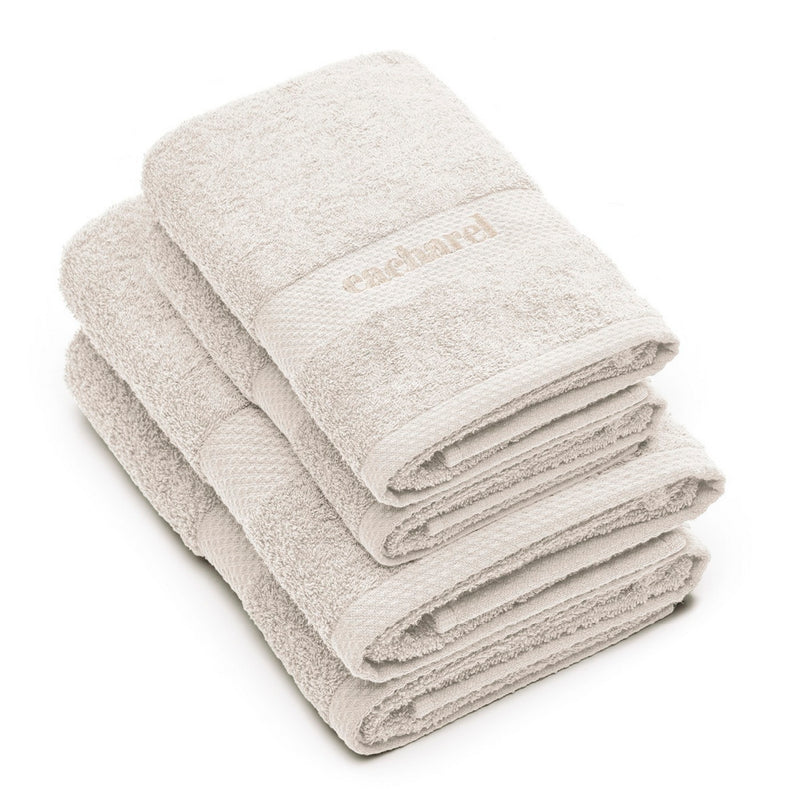Set De 2 Serviettes + 2 Draps De Bain Sable