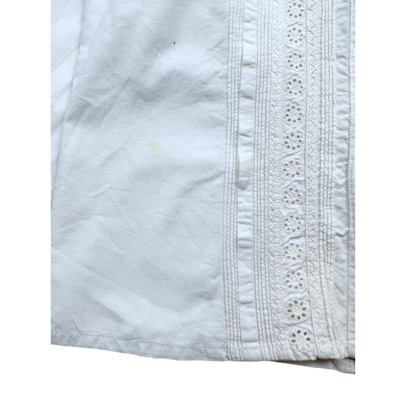 Bonpoint - Chemise Blanche À Dentelle - 10 Ans