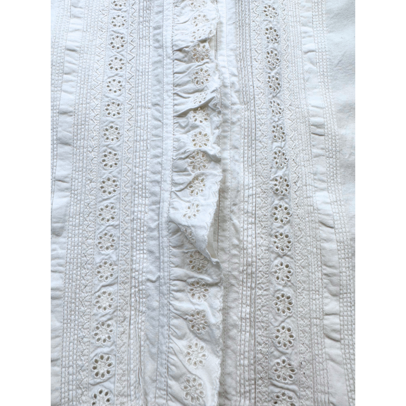 Bonpoint - Chemise Blanche À Dentelle - 10 Ans