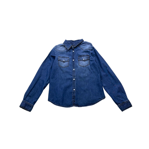 Bonpoint - Chemise En Jean Bleu - 10 Ans