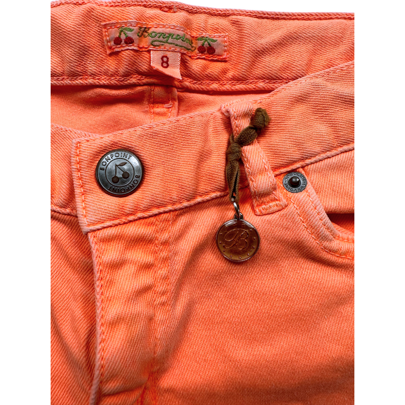 Bonpoint - Short En Jean Orange - 8 Ans