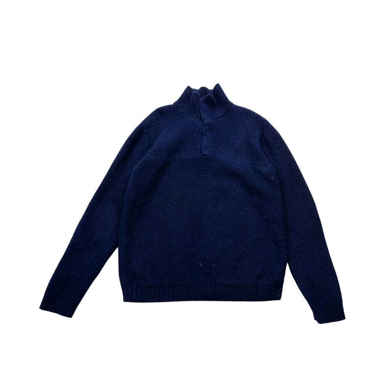 Bonpoint - Pull Bleu Marine En Cachemire - 10 Ans