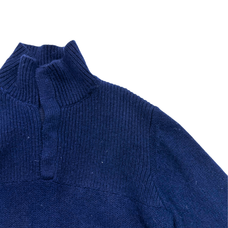 Bonpoint - Pull Bleu Marine En Cachemire - 10 Ans