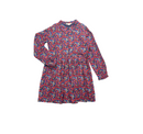 Bonpoint - Robe Noire À Fleurs Rouges Et Bleues - 12 Ans