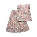 Bonpoint - Ensemble Blouse Et Jupe À Motif Floral - 14 Ans