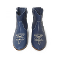 Bonpoint - Santiags En Cuir Souple Bleu Marines - 37