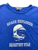 Bonpoint - T Shirt Manches Longues Bleu « Space Explorer » - 8 Ans