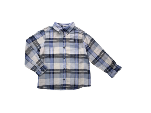 Bonpoint - Chemise À Carreaux Grise - 4 Ans