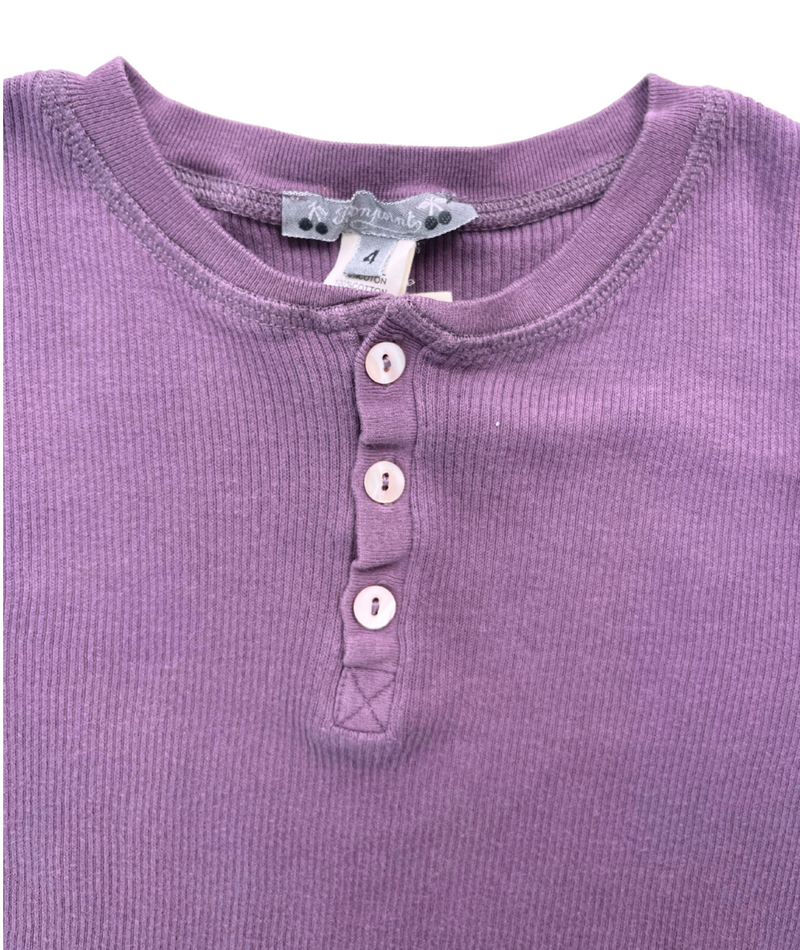 Bonpoint - Tee Shirt En Coton Violet - 4 Ans