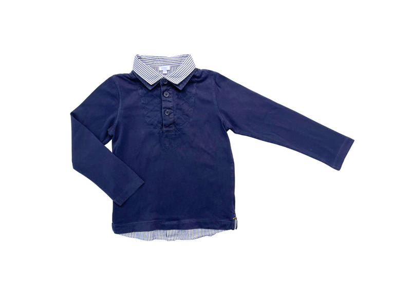 Jacadi - Polo / Chemise Bleu Marine - 8 Ans