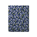 Pansy - Drap Plat Satin De Coton Pansy Small Blue Foncé
