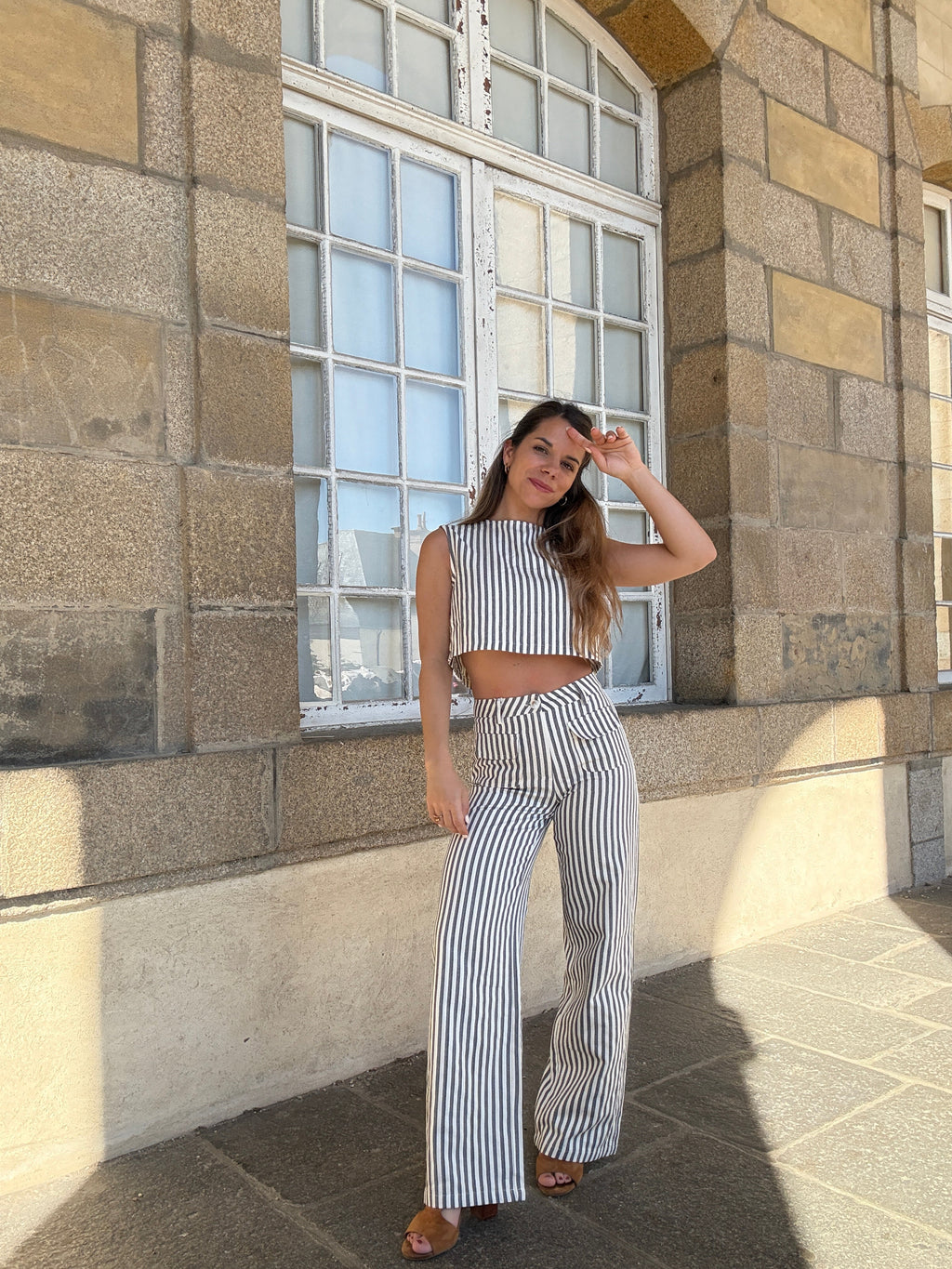 Pantalón Rayas Marineras Azules