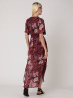 Berenice - Long Dress Printed Smocked Waist - El-Dabi