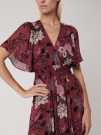 Berenice - Long Dress Printed Smocked Waist - El-Dabi