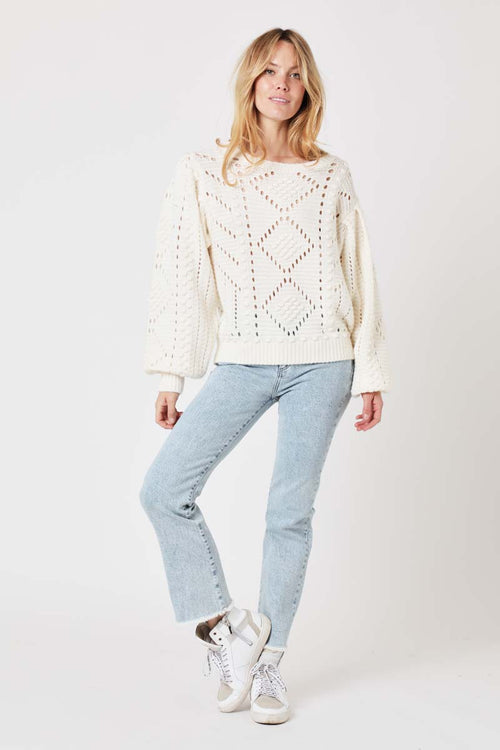 Pull Ml Col Rond - Baby Blue