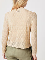 Berenice - Jersey Cuello Redondo Ml Detalles Wave - Sand