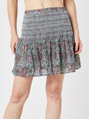 Jupe Patineuse - Bleu Et Rose