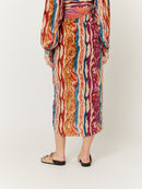 Jupe Longue Imprimé Volant - Angie