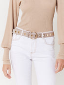 Jean Flare Poche Plaque - Off White