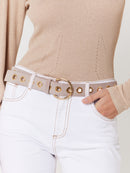 Jean Flare Poche Plaque - Off White