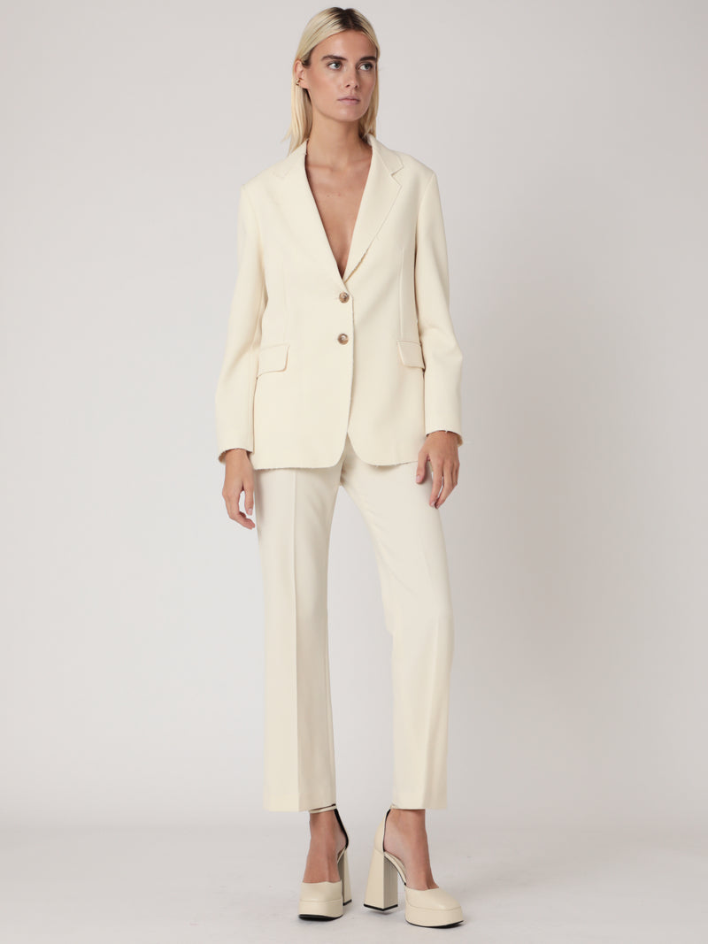 Veste Tailleur Unie - Off White
