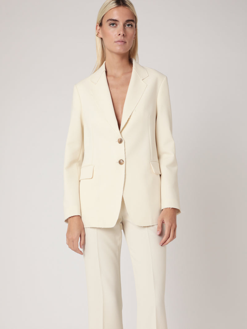 Veste Tailleur Unie - Off White