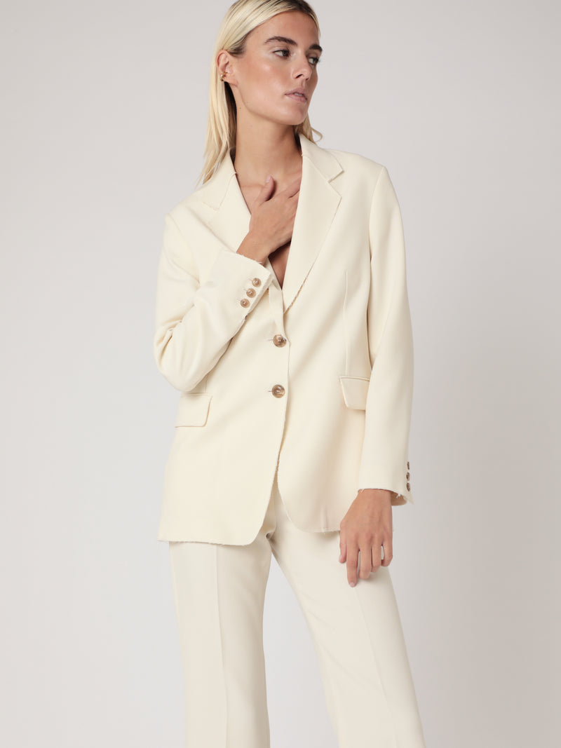 Veste Tailleur Unie - Off White