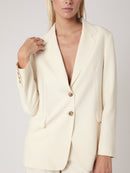 Veste Tailleur Unie - Off White