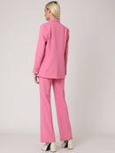 Veste Tailleur Unie - Pink