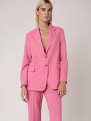 Veste Tailleur Unie - Pink