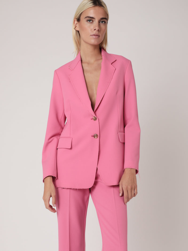 Veste Tailleur Unie - Pink