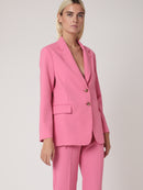 Veste Tailleur Unie - Pink