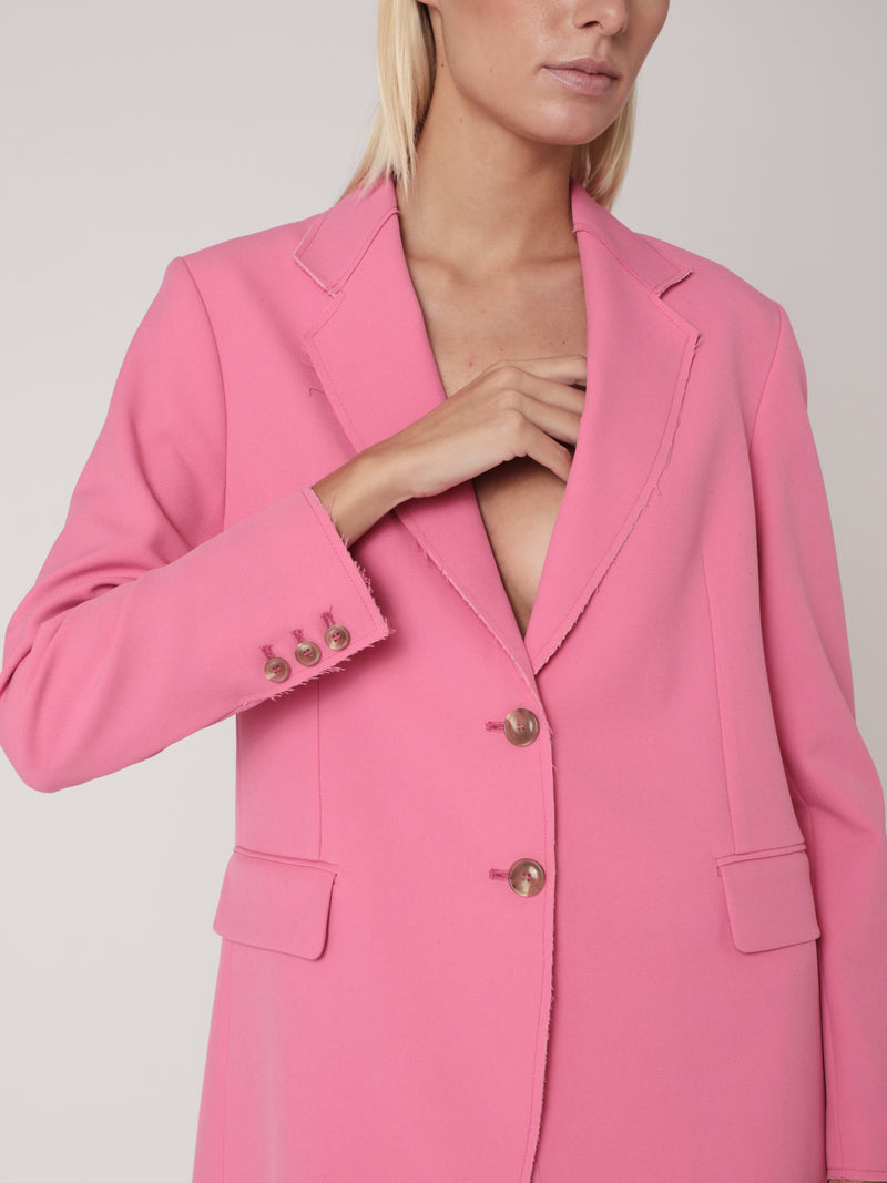 Veste Tailleur Unie - Pink