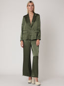 Veste Tailleur Satinee - Khaki