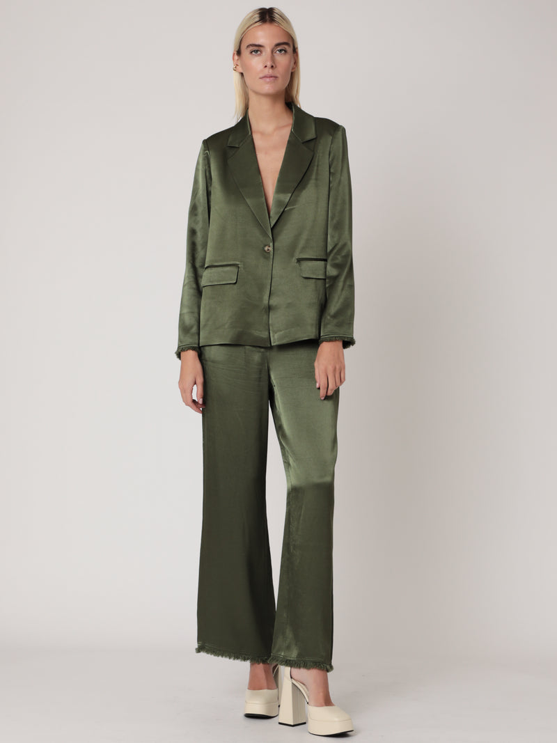 Veste Tailleur Satinee - Khaki