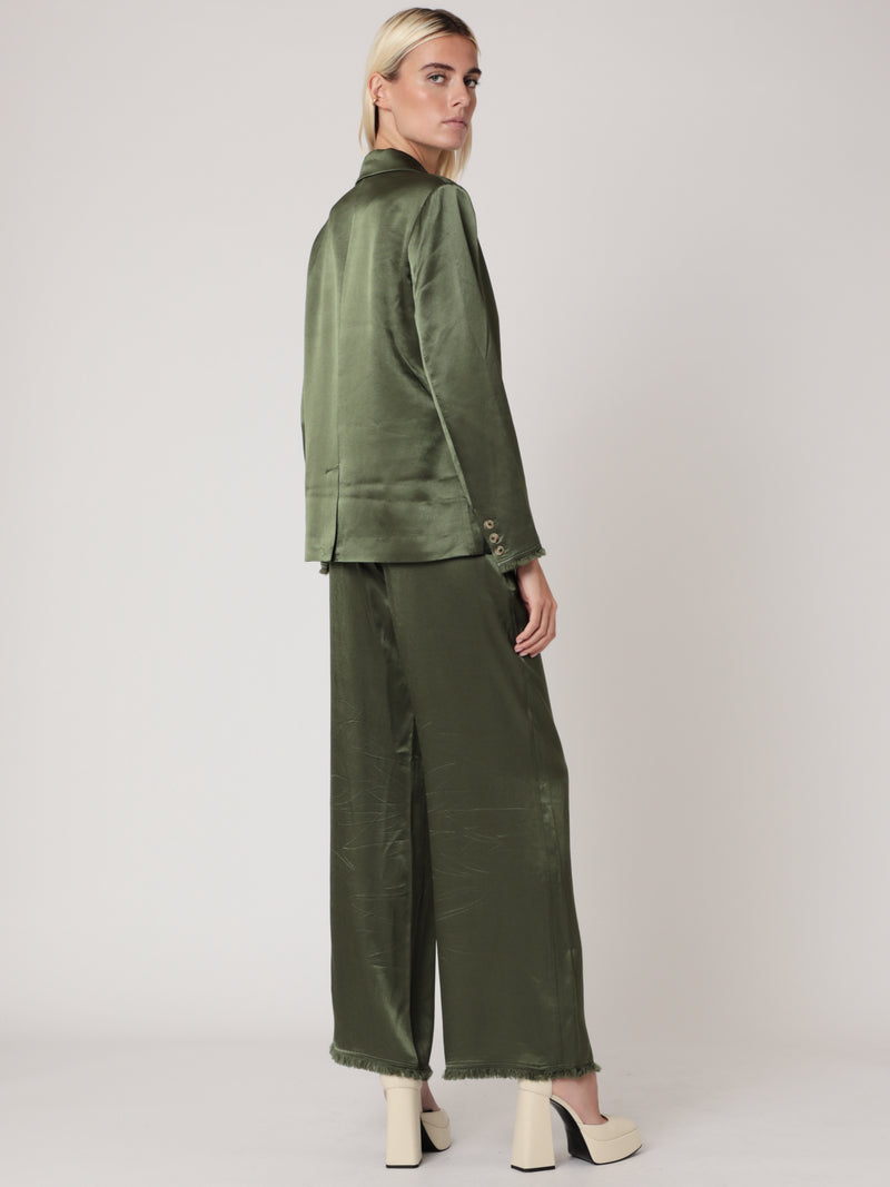 Veste Tailleur Satinee - Khaki