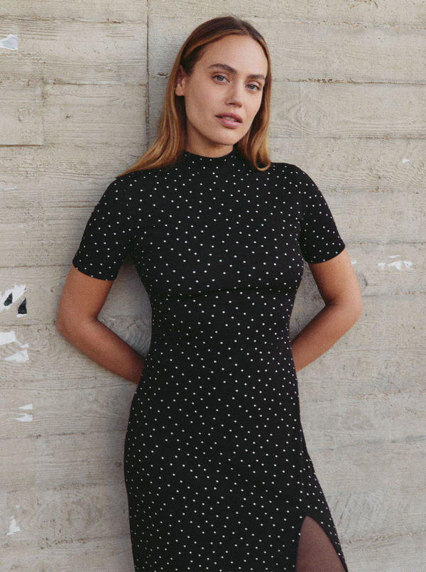 Cut Galaxy Dots Dress