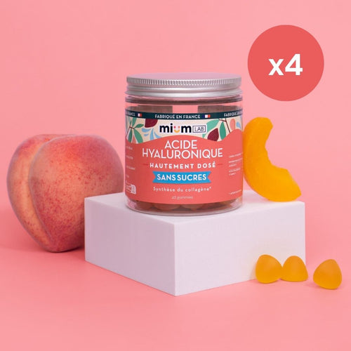 3 Month Pack - Gummies Sugar Free Hyaluronic Acid - Peach