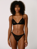 String Velvet Leo noir