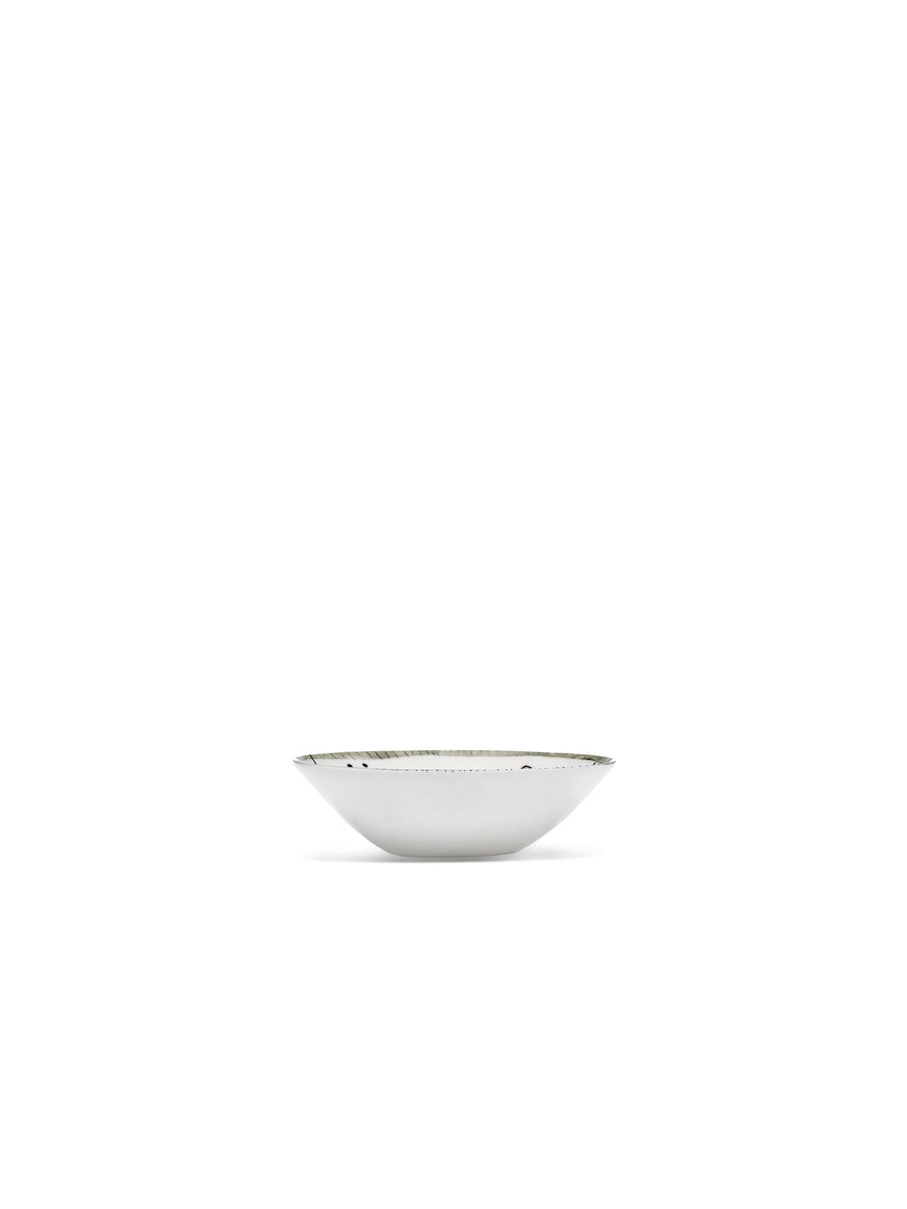 Midnight Flowers - 2er-Set Flache Schalen - S - Bone-China-Porzellan - Fiore Rosa