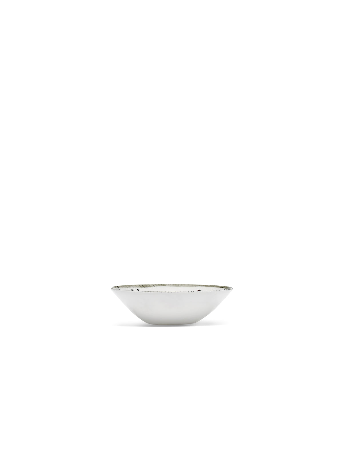 Midnight Flowers - 2er-Set Flache Schalen - S - Bone-China-Porzellan - Fiore Rosa