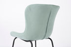 Junzo Rib - Dining Chair - Fabric - Light Green
