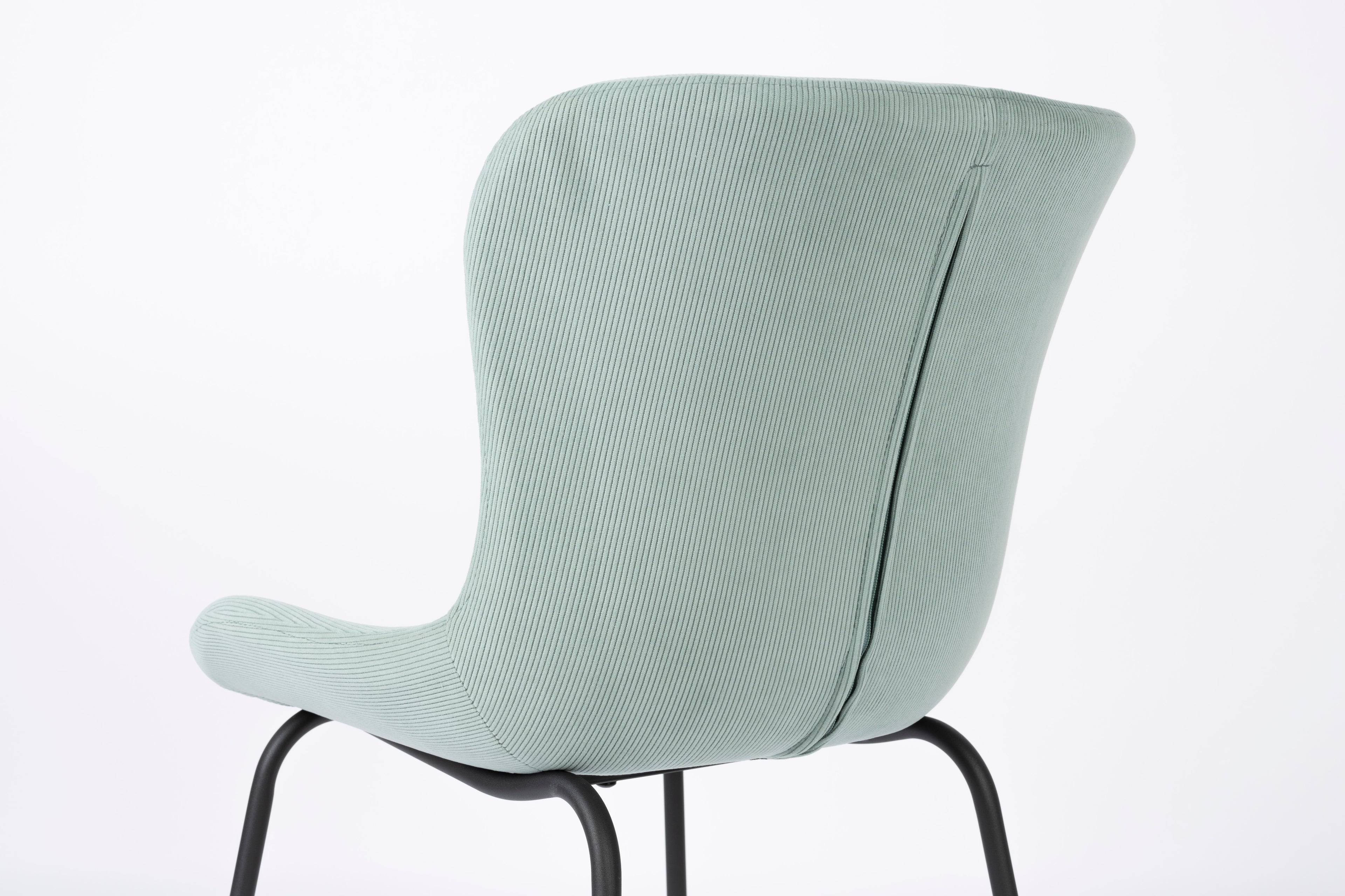Junzo Rib - Dining Chair - Fabric - Light Green