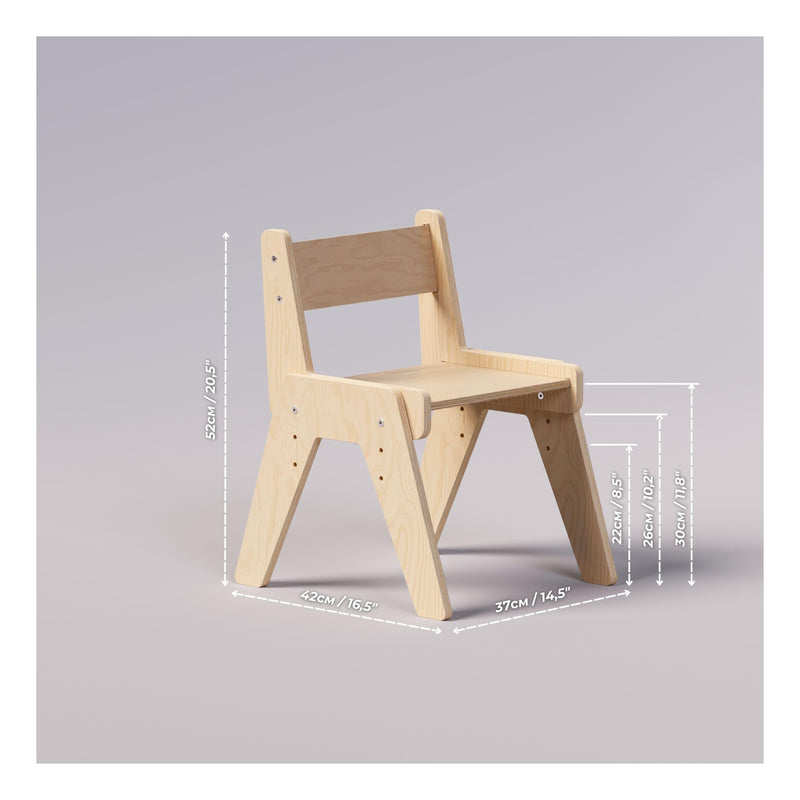 Duo Table & Chaise Évolutives – Nature