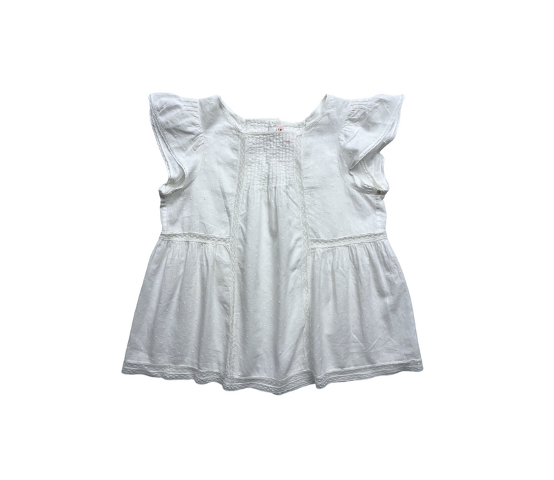 Bonpoint - Blouse En Voile De Coton Et Dentelle - 8 Ans