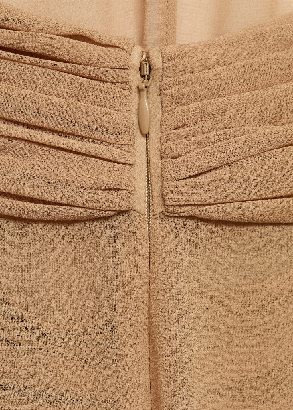 Robe Longue Semi-Transparente Col Croisé